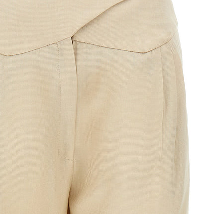 Blazé Milano Beige Viscose Dress Pants