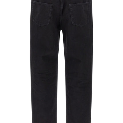 Saint Laurent Black Cotton Straight-Leg Jeans