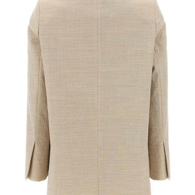 Max Mara Beige Virgin Wool Blazer