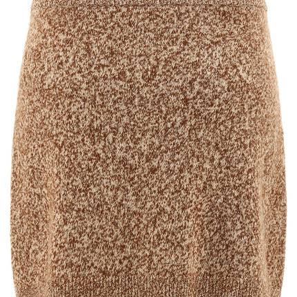 Versace Multicolor Virgin Wool Long Skirt