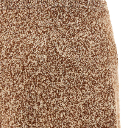 Versace Multicolor Virgin Wool Long Skirt