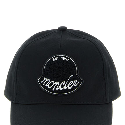 Moncler Black Cotton Cap (Baseball Hat)