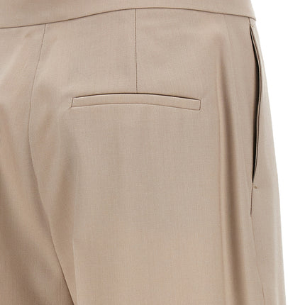 Max Mara Beige Virgin Wool Dress Pants