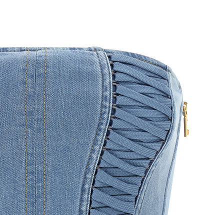 Elisabetta Franchi Blue Cotton Blouse