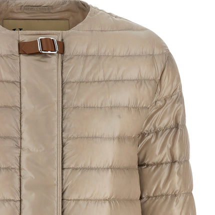 Herno Beige Polyamide Full-Length Jacket
