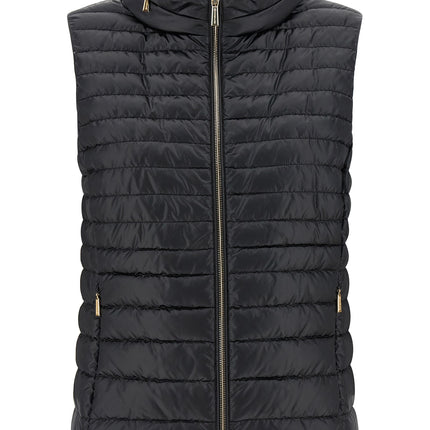 MooRER Black Polyester Sleeveless Jacket