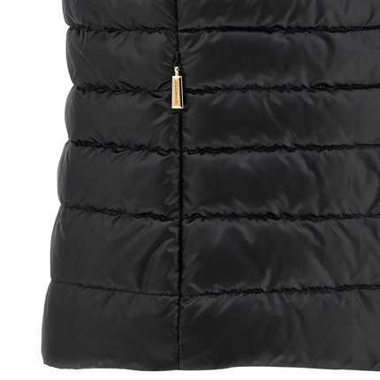 MooRER Black Polyester Sleeveless Jacket