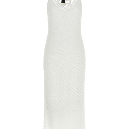 PINKO White Polyester Long Dress