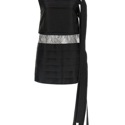 Ferragamo Black Silk Short Dress