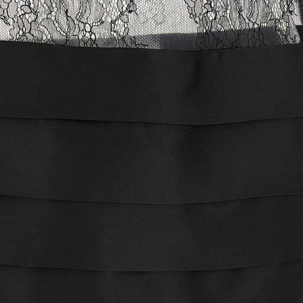 Ferragamo Black Silk Short Dress