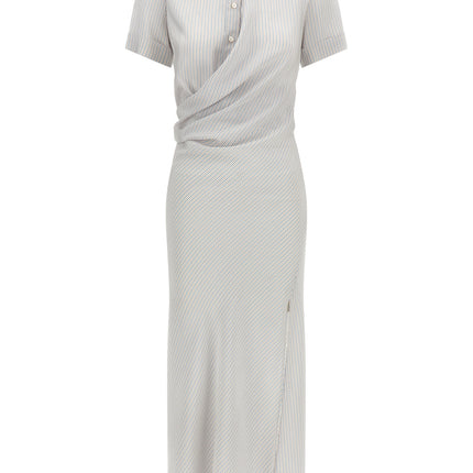 Alexander McQueen Multicolor Silk Long Dress