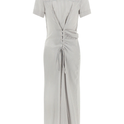 Alexander McQueen Multicolor Silk Long Dress