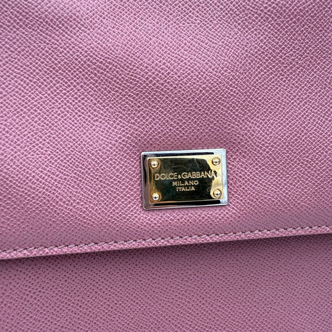 Dolce & Gabbana DOLCE & GABBANA SICILY Pink Large Handbag