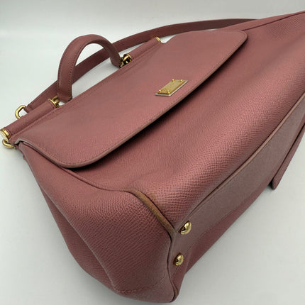 Dolce & Gabbana DOLCE & GABBANA SICILY Pink Large Handbag