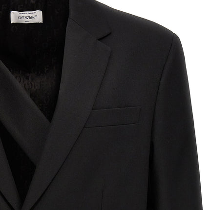 Off-White Black Wool Blazer