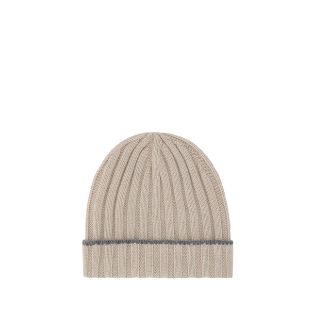 Brunello Cucinelli Beige Cashmere Beanie