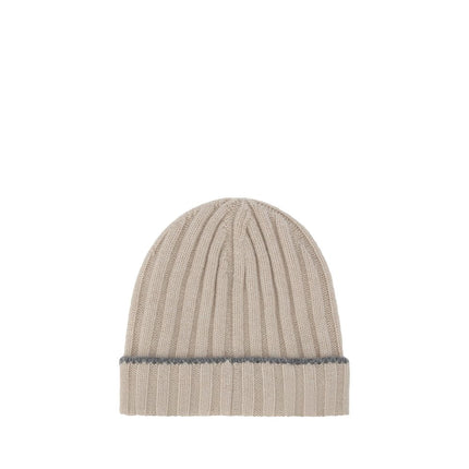 Brunello Cucinelli Beige Cashmere Beanie