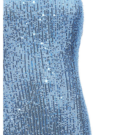 LE TWINS Blue Polyester Long Dress