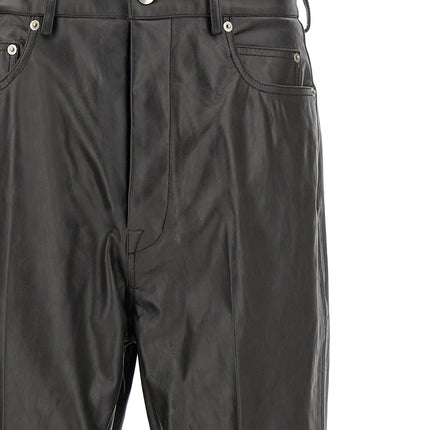 Rick Owens Black Calfskin Flared Pants