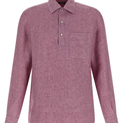 ZEGNA Multicolor Linen Polo Shirt