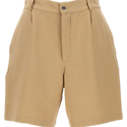 Fortela Beige Cotton Bermuda Shorts