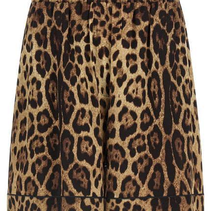 Dolce & Gabbana Brown Silk Bermuda Shorts