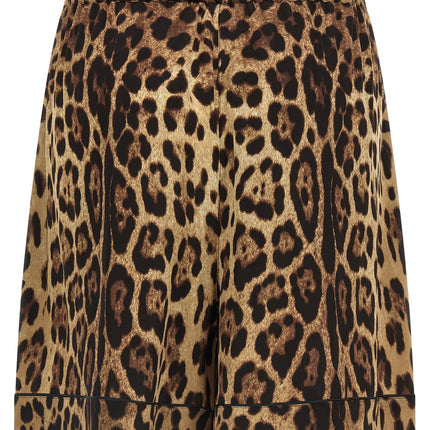 Dolce & Gabbana Brown Silk Bermuda Shorts