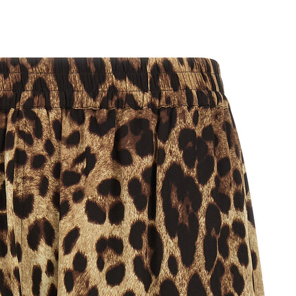 Dolce & Gabbana Brown Silk Bermuda Shorts