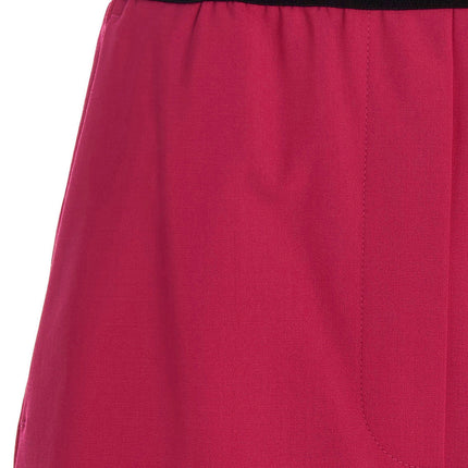 MSGM Fuchsia Virgin Wool Bermuda Shorts