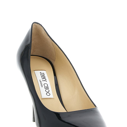 Jimmy Choo Black Leather High Heel Pumps