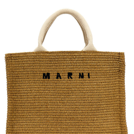 Marni Beige Cotton Tote Bag