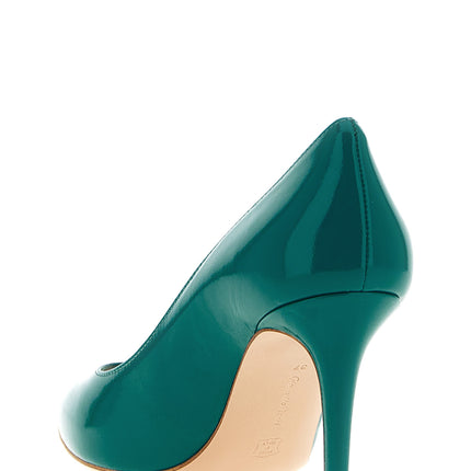 Gianvito Rossi Bicolor Lamb Leather High Heel Pumps