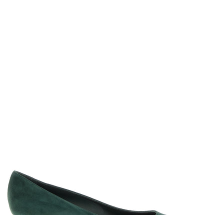 Jimmy Choo Bicolor Leather Mid Heel Pumps