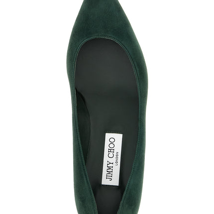 Jimmy Choo Bicolor Leather Mid Heel Pumps