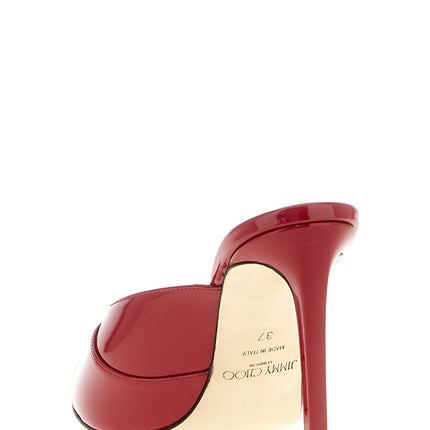 Jimmy Choo Multicolor Leather Stiletto Heel Sandals