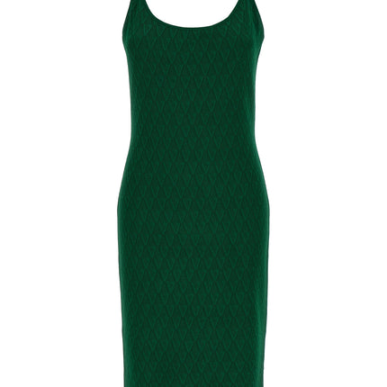Versace Bicolor Viscose Midi Dress