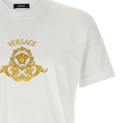 Versace White Cotton T-Shirt