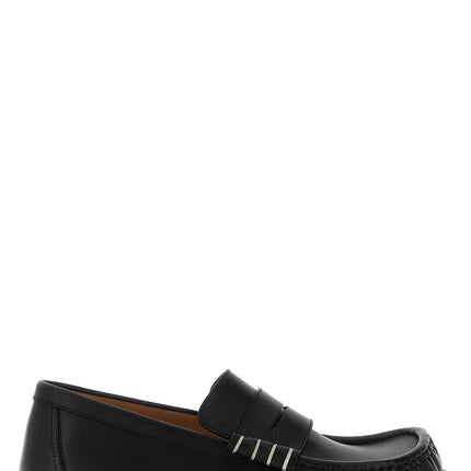 J.W.Anderson Black Calfskin Slip-On Loafers