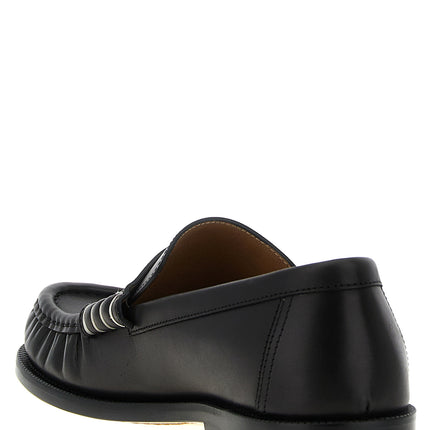 J.W.Anderson Black Calfskin Slip-On Loafers