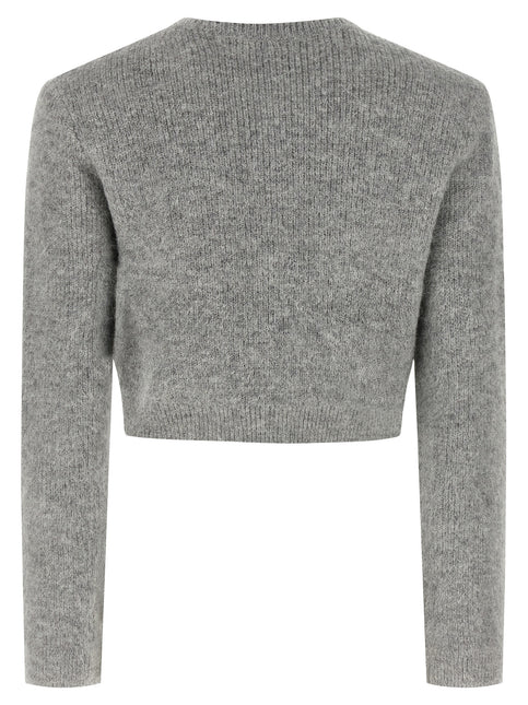 Self-Portrait Gray Polyester Cardigan