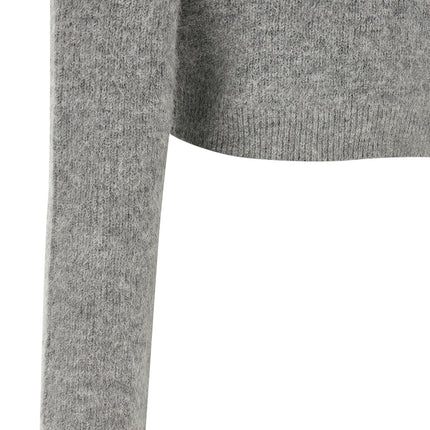 Self-Portrait Gray Polyester Cardigan