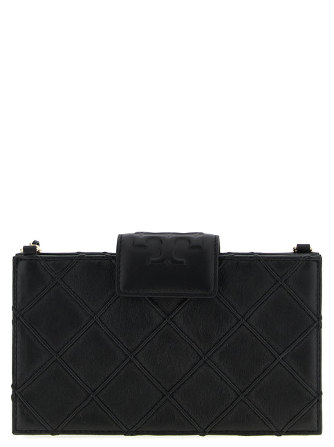 Tory Burch Black Lamb Leather Cardholder