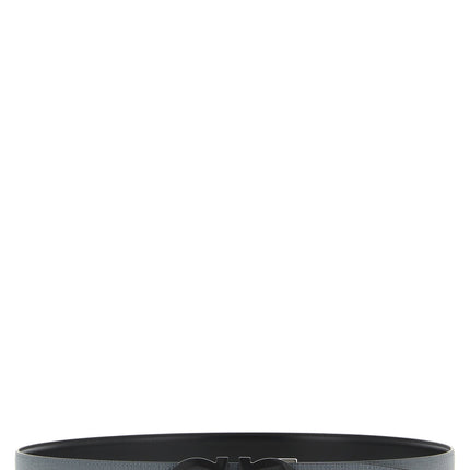 Ferragamo Gray Calfskin Regular Belt