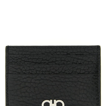 Ferragamo Black Calfskin Cardholder