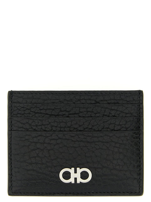 Ferragamo Black Calfskin Cardholder