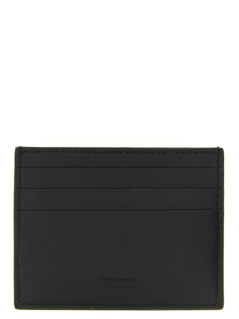 Ferragamo Black Calfskin Cardholder
