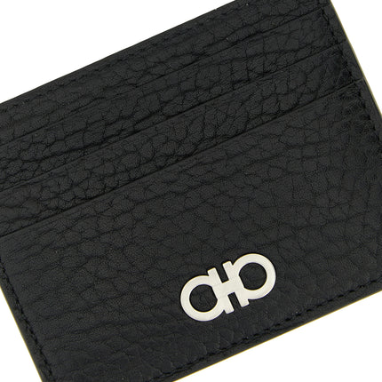 Ferragamo Black Calfskin Cardholder
