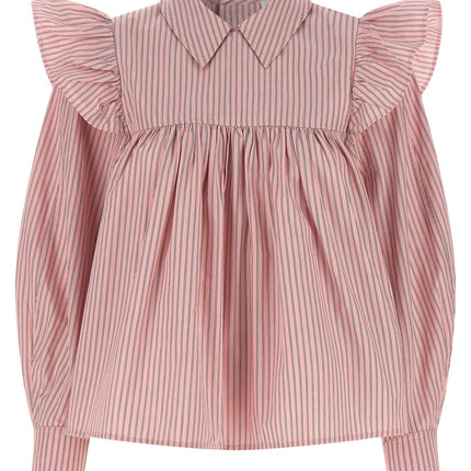 Ganni Multicolor Organic Cotton Blouse