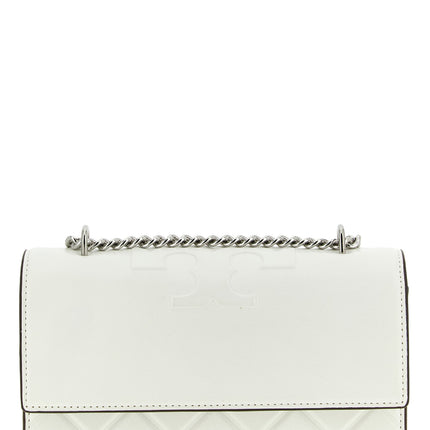 Tory Burch White Goatskin Crossbody Bag
