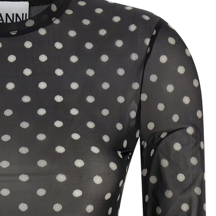 Ganni Black Polyester Sweatshirt